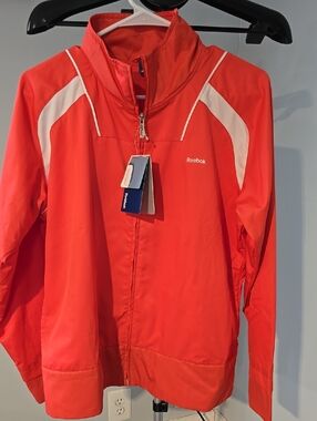 Reebok Vintage Orange Windbraker Size L